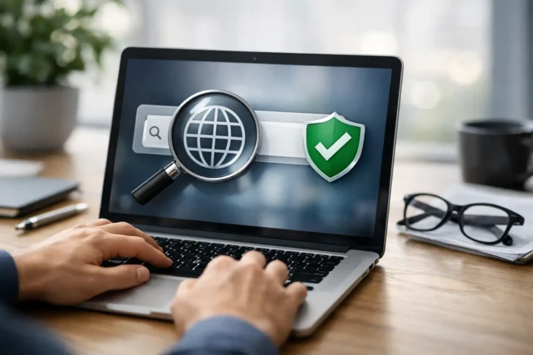 Domain Verification for Safer Business Research